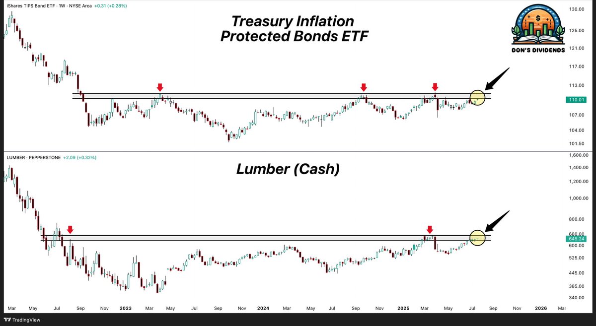 TheDonInvesting's tweet image. Inflation signal? $TIP