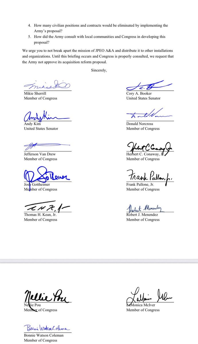 RepSherrill's tweet image. I’m leading a bipartisan group of NJ lawmakers urging Secretary Hegseth to halt the Army’s shortsighted proposal that would would shift nearly $1 billion in funding and about 1,000 jobs away from Picatinny Arsenal, threatening our national security.
We will not stand by while…