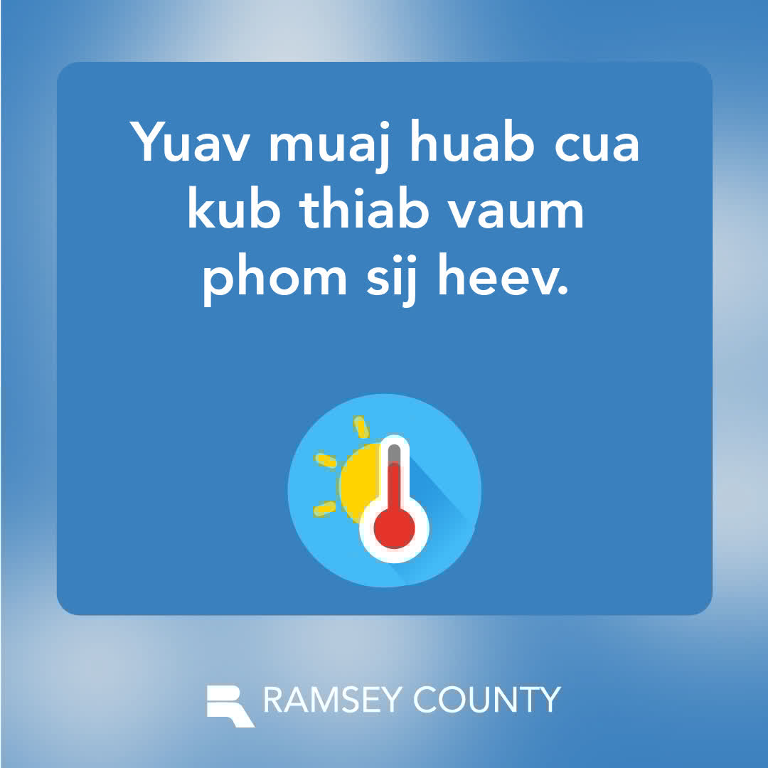 RamseyCounty's tweet image. A heat advisory is in effect for Ramsey County from 1-8 p.m. today, July 22. Dangerously hot and humid conditions are expected. Tips to stay cool: ramseycounty.us/extremeheat