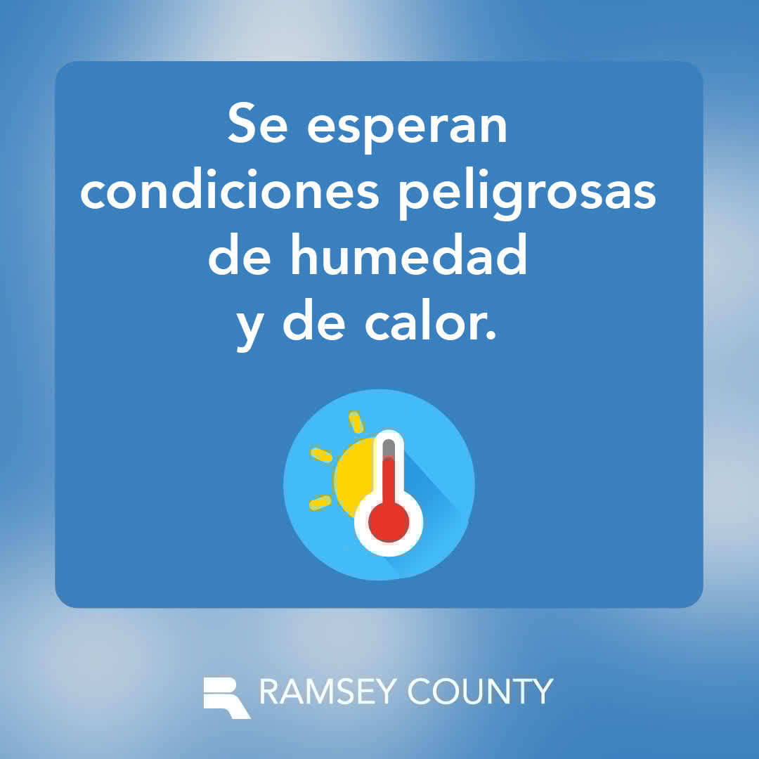 RamseyCounty's tweet image. A heat advisory is in effect for Ramsey County from 1-8 p.m. today, July 22. Dangerously hot and humid conditions are expected. Tips to stay cool: ramseycounty.us/extremeheat
