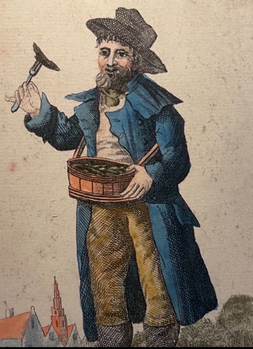 curatorWH's tweet image. Eastern European Jews brought the tradition of kosher dill pickles to New York. Transforming them into a staple of Jewish cuisine, and a New York delicacy.The sour and garlic flavor is what sets them apart. Jews were also active in pickle vending in Amsterdam in the 18th century.
