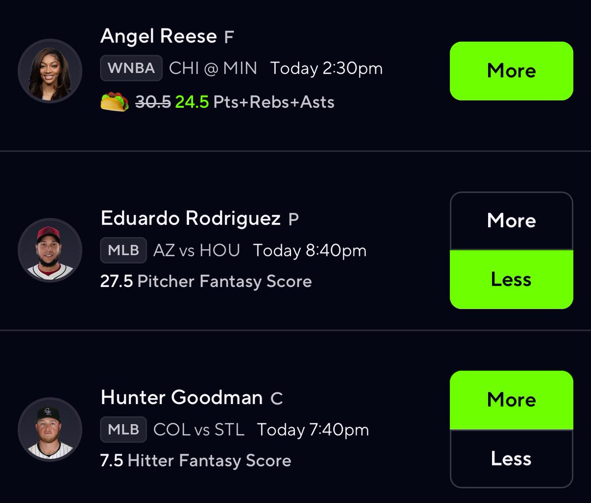 Step 3 🍀 looks right. 🤑

Follow for daily picks 🔥

#PGA #soccer #mlb #wnba #prizepicks #fanduelmlb