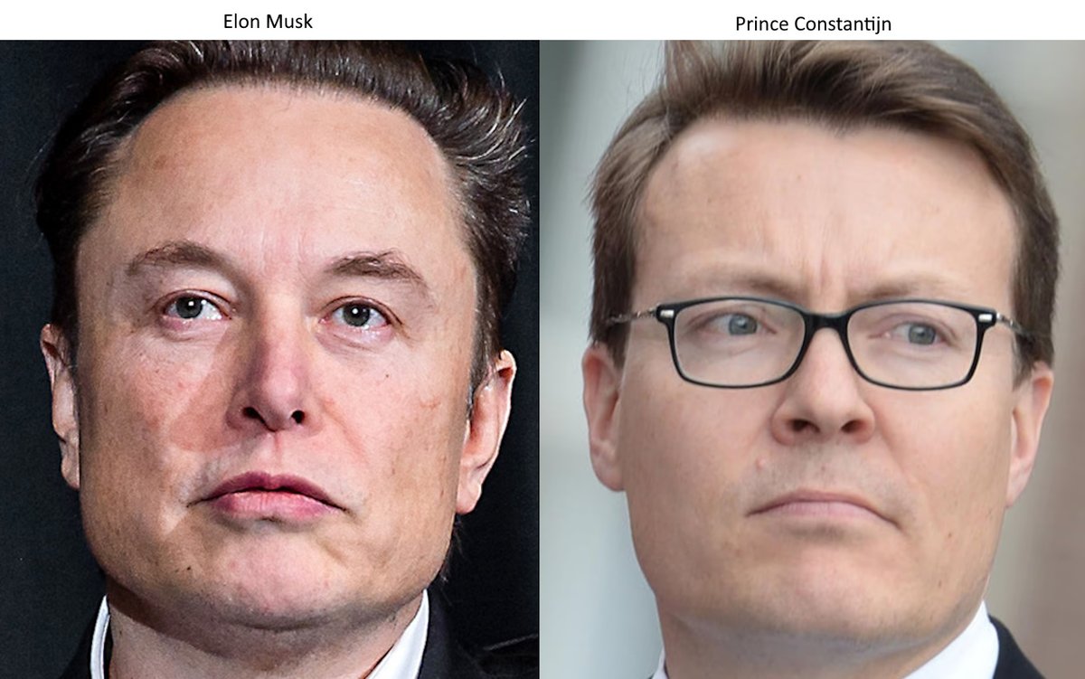 bally68_pauline's tweet photo. Elon Musk is played by Prince Constantijn of the Netherlands. Elon's alleged father is played by Constantijn's Royal father Prince Claus of the Netherlands that how they can control everything i:e X pure control. #ActorBasedReality. https://t.co/yOBqma2drw