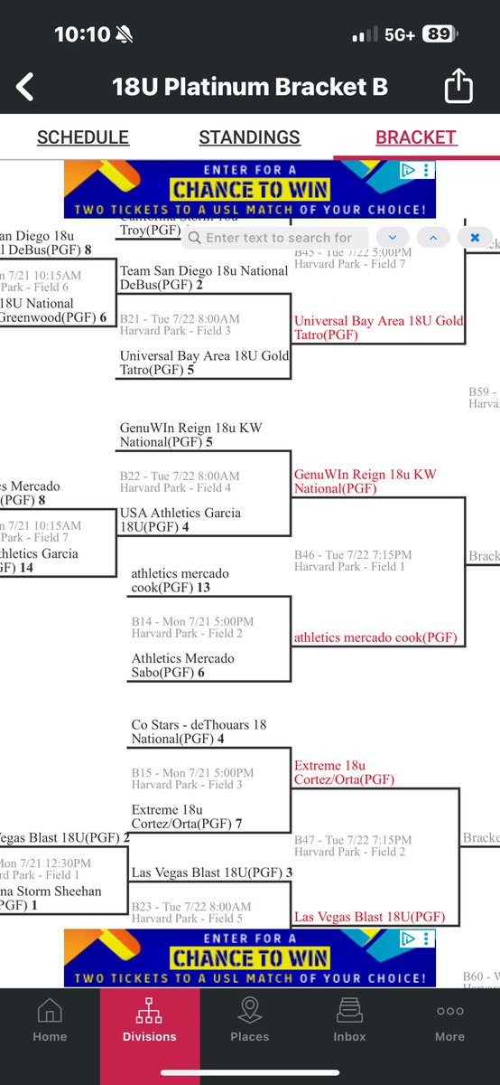 Ladies take the W in an exciting game 5-4.  Next game 7:15- Harvard Park- Field 1