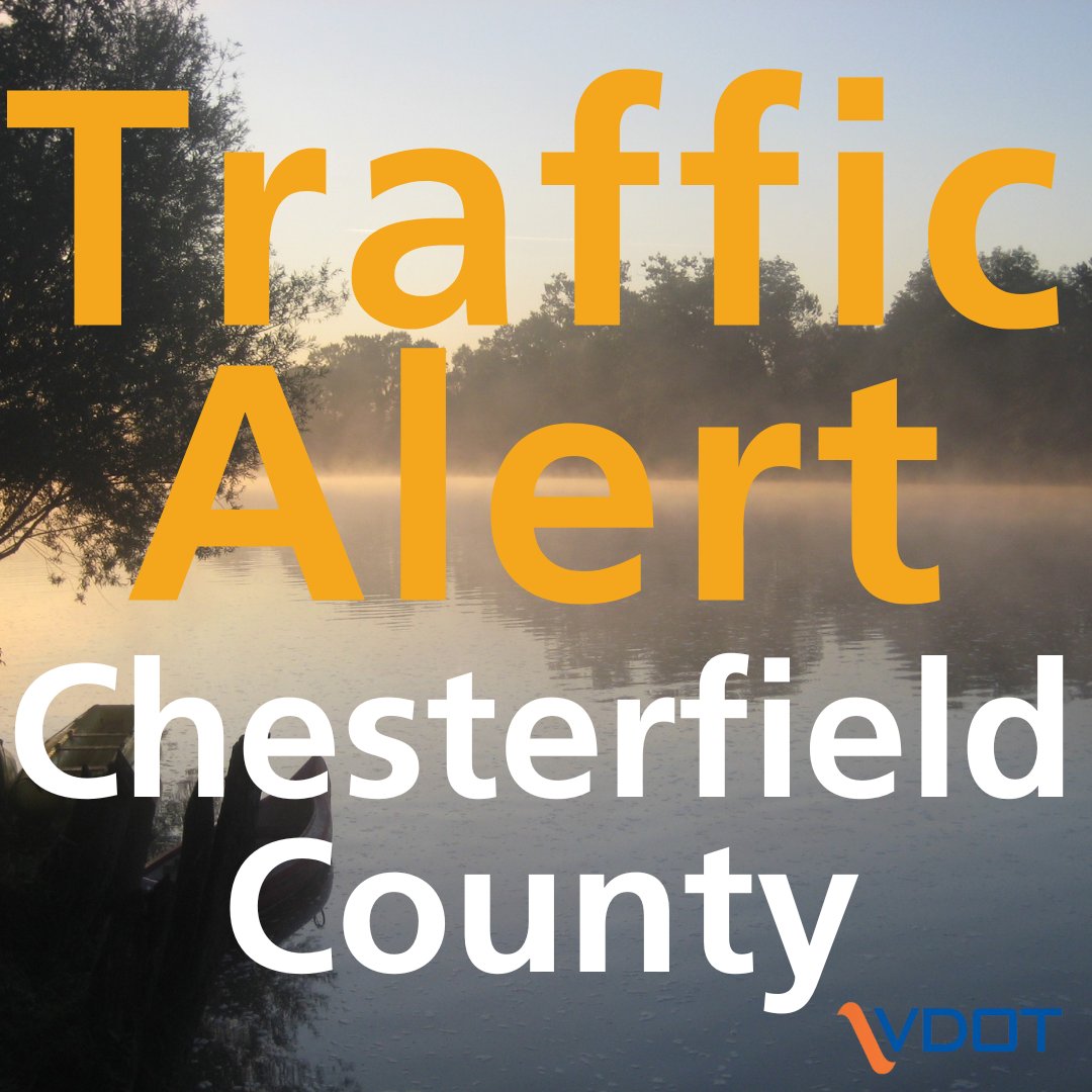 VaDOTRVA's tweet image. Heads up @ChesterfieldVa motorists, Second Branch Road near the intersection with River Road will close Tues. and Wed., Aug. 5 - 6, from 8 a.m. to 5 p.m. daily for a pipe replacement project.
Details + detour: vdot.virginia.gov/news-events/