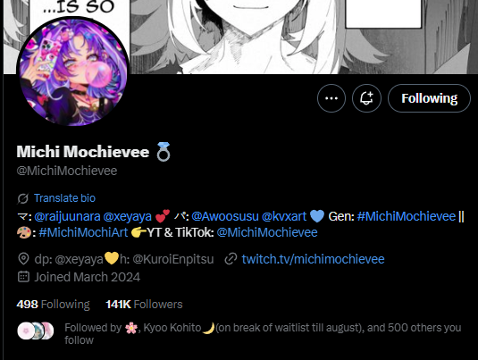 RimaEvenstar's tweet photo. The Vshojo tags are also now officially gone
1/2 https://t.co/NshrsJcfdo