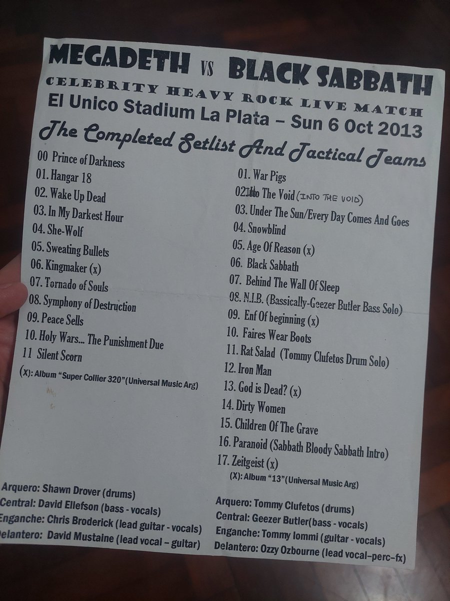 Buen viaje, Ozzy 🖤 Me quedo para siempre con tu show del Quilmes Rock 2008 y este de Black Sabbath en La Plata 2013