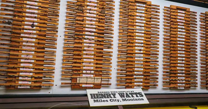 guide2museums (@guide2travel) on Twitter photo How many tpes of barbed wire patents do you think have been made? Find out with the #museum review for the Range Riders Museum in Miles City #Montana -
bit.ly/451qMi3
<a href="/MontanaMuseums/">Montana Museums</a> <a href="/visitmontana/">Visit Montana</a> #MontanaMoment #travelplanning #museums #cowboys #cattlecountry How many tpes of barbed wire patents do you think have been made? Find out with the #museum review for the Range Riders Museum in Miles City #Montana -
bit.ly/451qMi3
<a href="/MontanaMuseums/">Montana Museums</a> <a href="/visitmontana/">Visit Montana</a> #MontanaMoment #travelplanning #museums #cowboys #cattlecountry