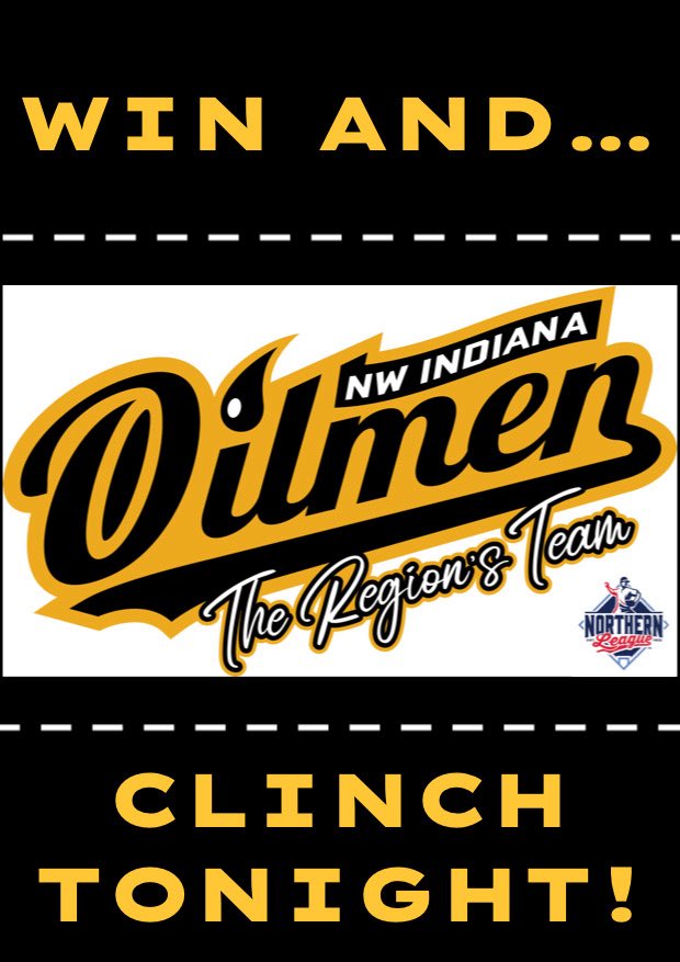 Hammond Central Wolves Baseball (@hcwolvebaseball) on Twitter photo With 8 games to go, The Oilmen can clinch the regular season title in the Northern League TONIGHT with a win! Let’s fill the stands for the boys! 6:35 PM First Pitch, Oil City Stadium! 🛢️👷♂️⚾️🏆 With 8 games to go, The Oilmen can clinch the regular season title in the Northern League TONIGHT with a win! Let’s fill the stands for the boys! 6:35 PM First Pitch, Oil City Stadium! 🛢️👷♂️⚾️🏆