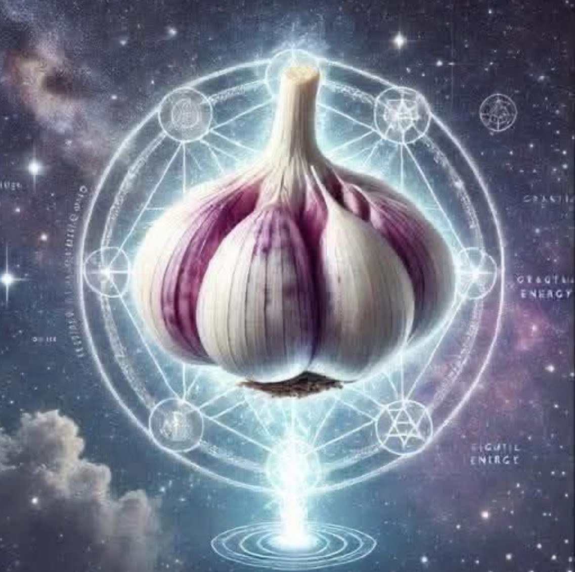 El Ajo 🧄- La Armadura Blanca de la Conciencia.

El protector de vibración más poderoso a la mano. 
Siempre ha estado ahí. Silencioso, humilde, envuelta en sus capas protectoras. El ajo.

Y sin embargo... Esta bombilla que mucha gente relega a la cocina es, de hecho, un artefacto