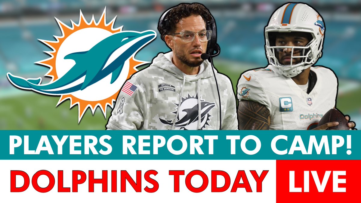 nic_rohloff's tweet image. Miami Dolphins players OFFICIALLY reported to training camp today!
I am LIVE on Dolphins Today to discuss the latest rumors heading into camp!
JOIN: youtube.com/watch?v=0QR8y-…
@ChatSports