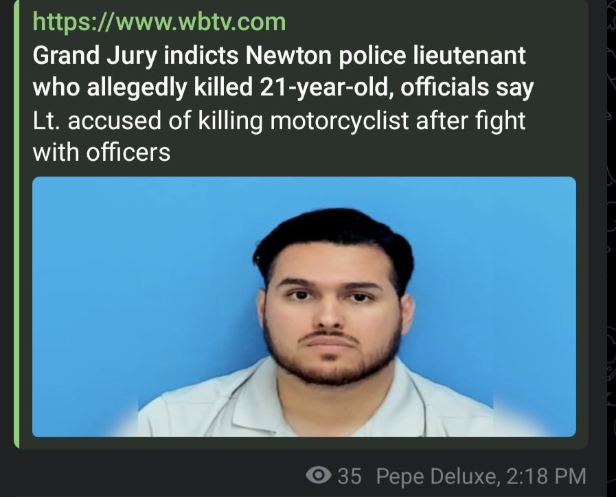 deluxe_pepe's tweet image. Grand Jury indicts Newton police lieutenant who allegedly killed 21-year-old, officials say
NEWTON, N.C. (WBTV) - A lieutenant with the Newton Police Department was indicted by a Catawba County Grand Jury on Monday with second-degree murder after he allegedly killed a…