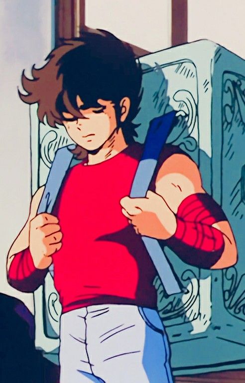 Seiya a une dégaine de livreur Uber Eats