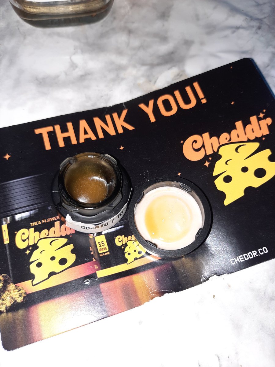 Cportmerch's tweet photo. https://t.co/WGiQ0Qt3Vx
Adult Use Only 21+ ⚠️ 📢 
Cheddr 🧀 #Cheddr 
Cheddr 710 Giveaway Results: Dolato Rosin 🔥 
Thank you, Cheddr for this AWESOME 710 Giveaway Prize
Dolato rosin is a clean, potent, and smooth concentrate that gives calming and relaxing effects 
3rd Party Lab Tested w/ COAs 🇺🇸 
Fast fulfillment and shipping 📫