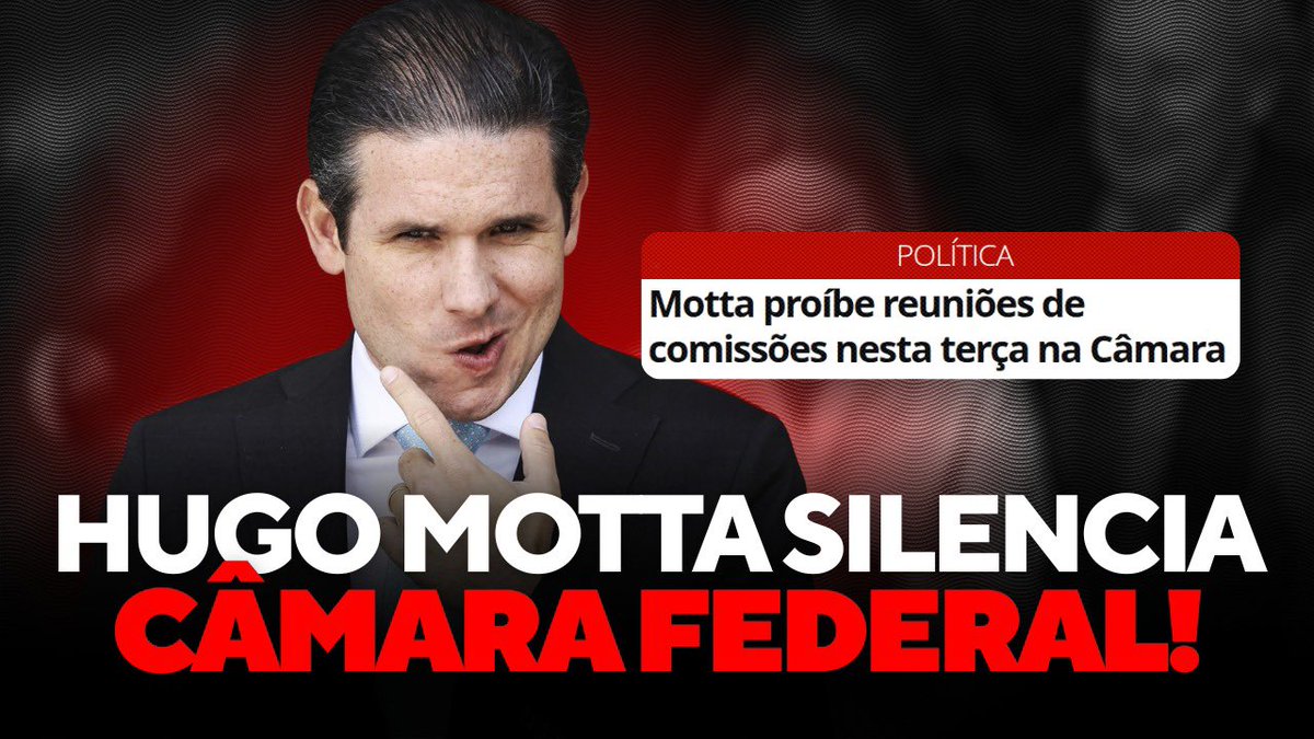 guikilter's tweet image. 🚨 Hugo Motta trava a oposição na Câmara em plena crise institucional!
O governo Lula e Alexandre de Moraes querem calar vozes que defendem a liberdade no Brasil. Agora, Hugo Motta proíbe comissões que tinham moções de apoio a Bolsonaro e temas de segurança pública!
Isso é…