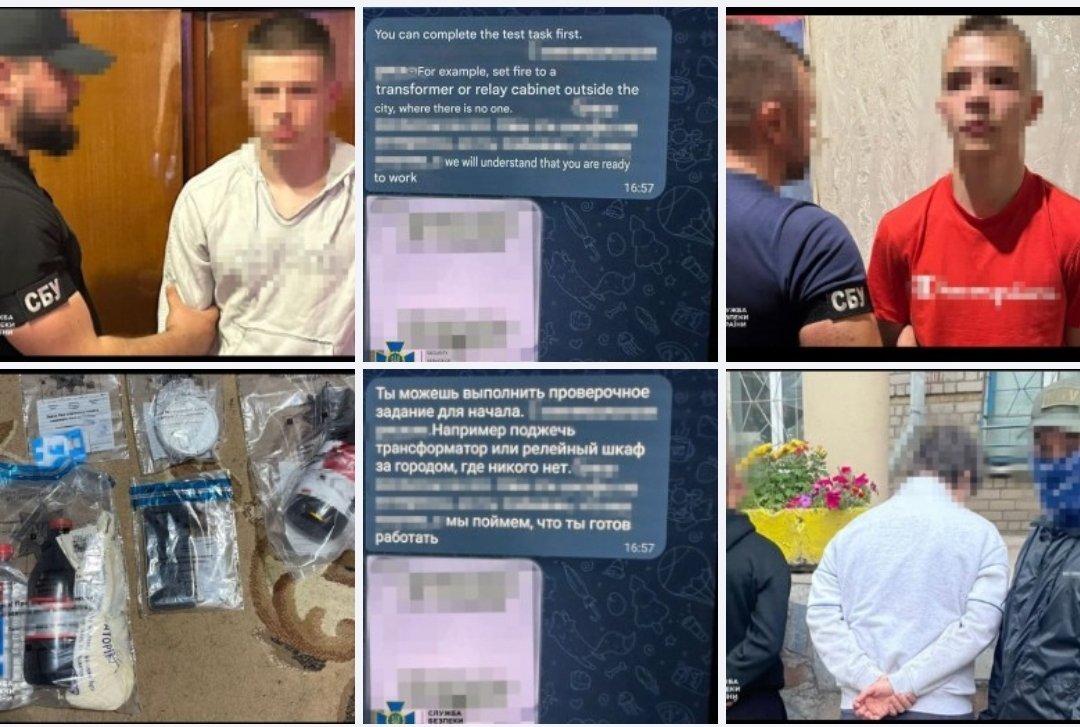 Vijesti11111's tweet image. SBU prevented terrorist attacks in Dnipropetrovsk region: 5 Russian agents detained, including minors,The Security Service of Ukraine has exposed five FSB agents who were preparing terrorist attacks against Ukrainian military and law enforcement officers in Dnipropetrovsk region.
