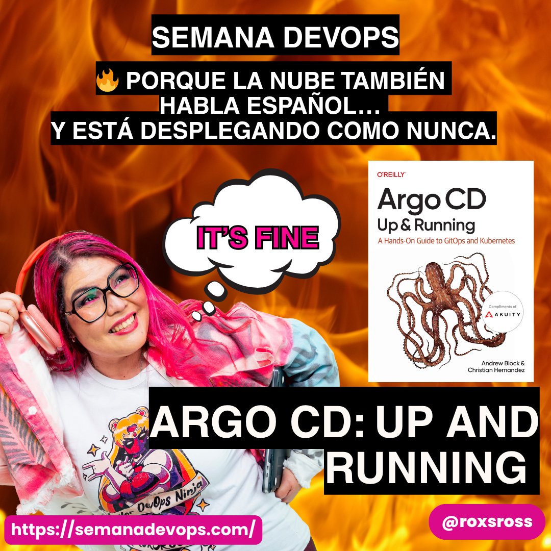 RoxsRoss's tweet image. 🚨 ¡Lanzamos Semana DevOps!
La newsletter que prende fuego el mundo #DevOps en español 🔥
📘 Te regalo “Argo CD: Up and Running”
Si estás con #Kubernetes y #GitOps, esta joya es para vos 💥

🎁 ¡Gratis! bit.ly/roxsargocd
🧵 Edición #1: desplegando.com/p/comienza-des…

#RoxsOnFire