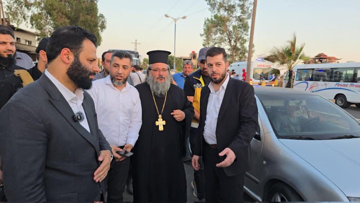 theangelqa's tweet image. The Syrian government is welcoming Christian families expelled from Sweida by Israeli-backed Druze militias.
#Syria #Sweida