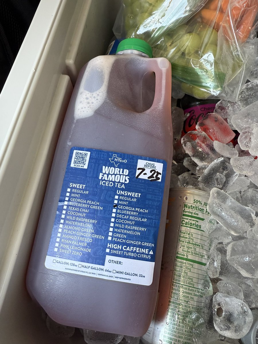 This is why we travel with an iced down cooler. You never know when you are going to cross paths with an <a href="/HTeaO/">HTeaO</a>