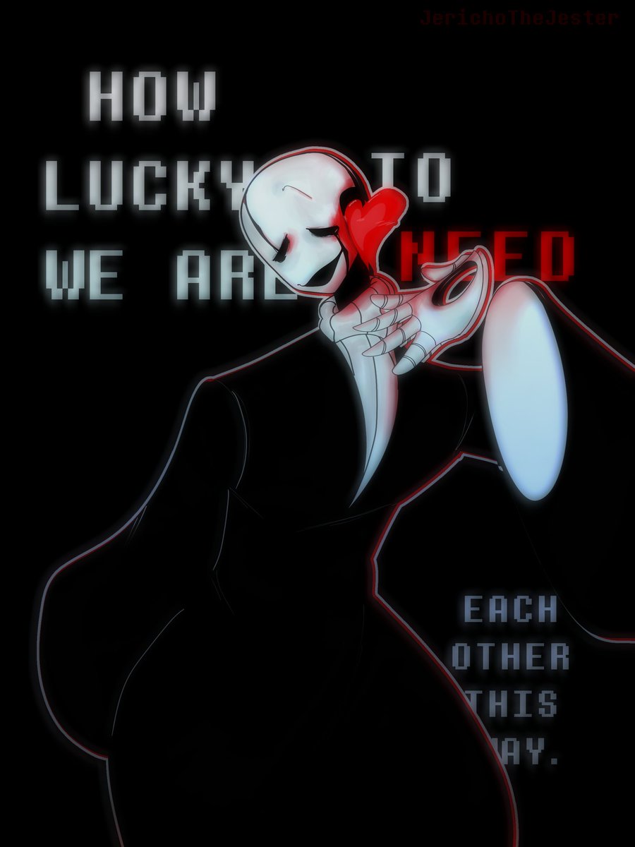 JeriTheJester's tweet image. I LOVE GASTER X PLAYER!?!!!!! LET ME KISS THAT MAN!!!!!! #DELTARUNE #GASTER