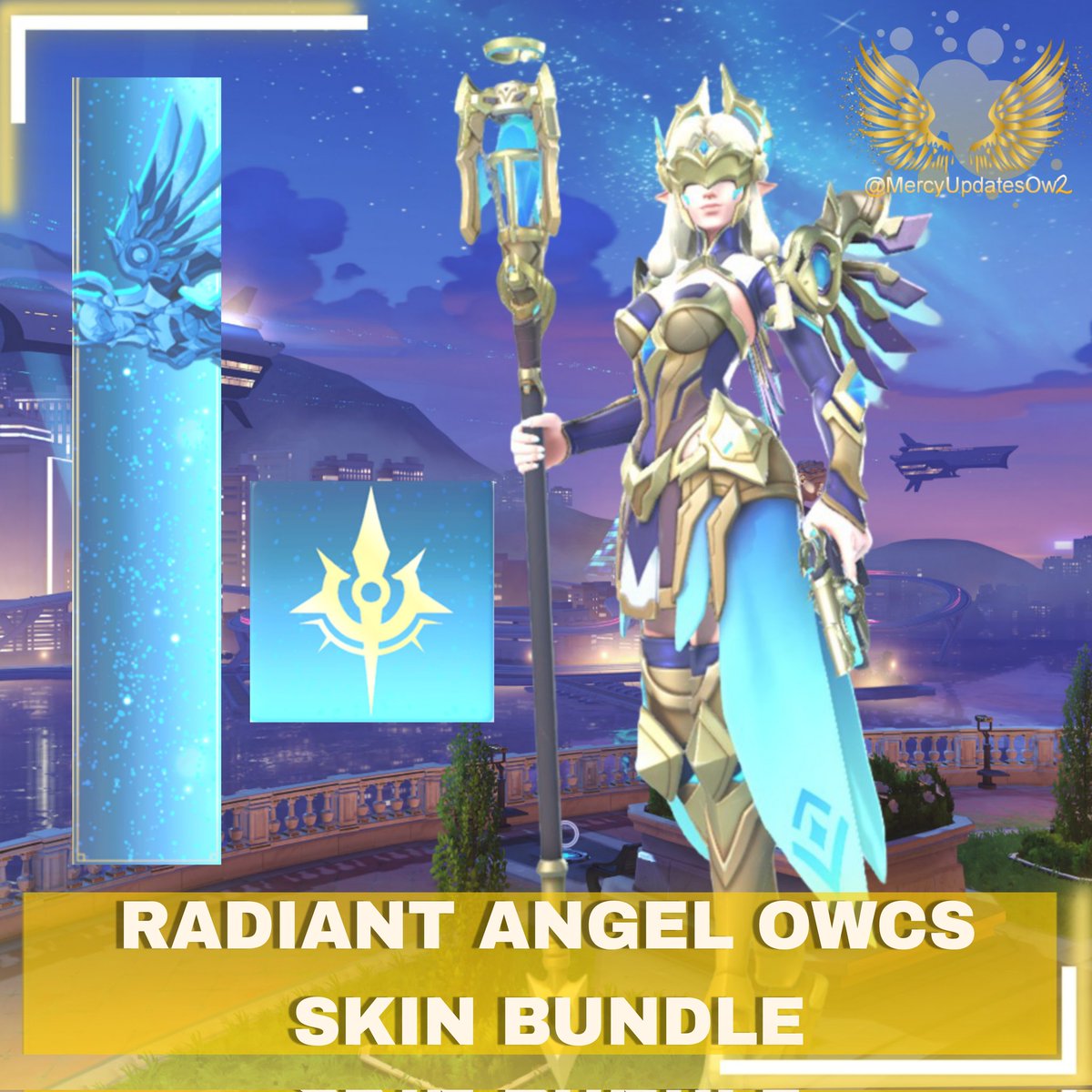 MercyUpdatesOw2's tweet image. πͺ½ Feeling rather peckish for a new skin? Well you're in luck! Pick up b the Radiant Angel OWCs Mercy bundle today! For 3100 coins.