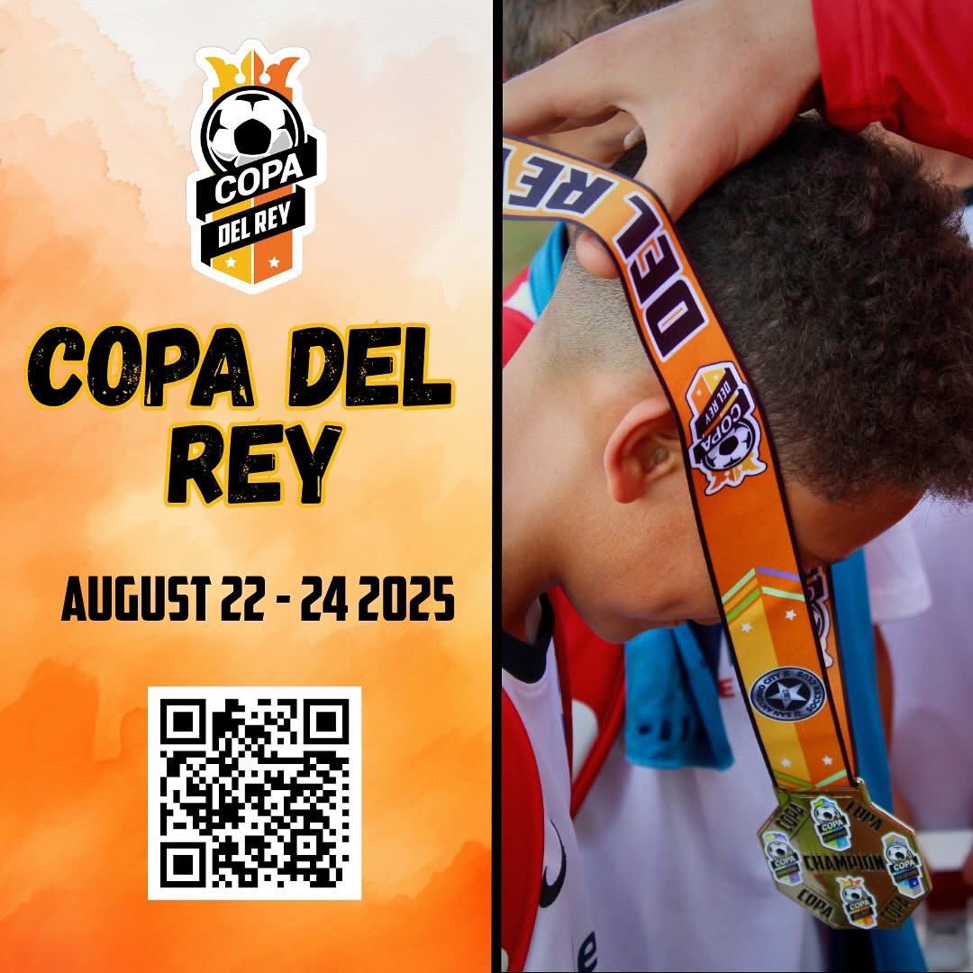 sacitysc's tweet image. ⚽👑 Copa del Rey is BACK!
Hosted by SA City Soccer Club, this preseason showdown kicks off your season the right way 🔥
Join top youth teams from across South Texas this August and compete for the 🏆CROWN!
📅 Don’t wait — register your team today!
#CopaDelRey #Protect210