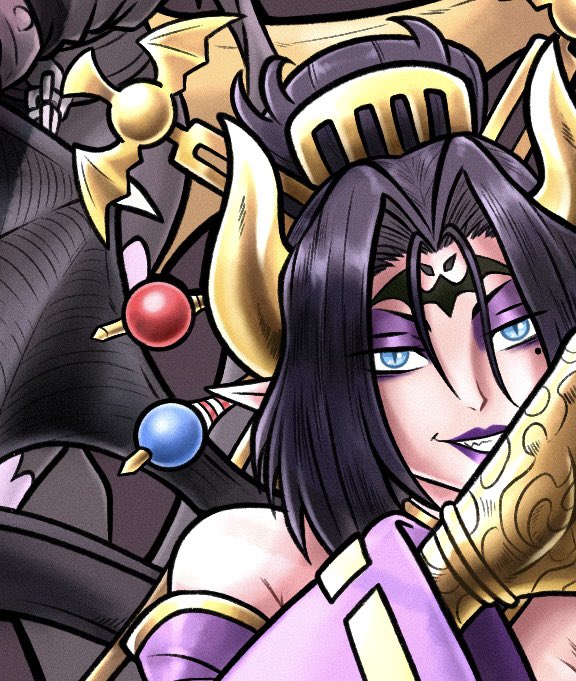 Alex_LR04's tweet image. Preview for my piece for the @DigigirlZine of this year hehe 👁️👁️🦇 Everyone did such an amazing job! Can’t wait for everyone to see it! 😁✨✨