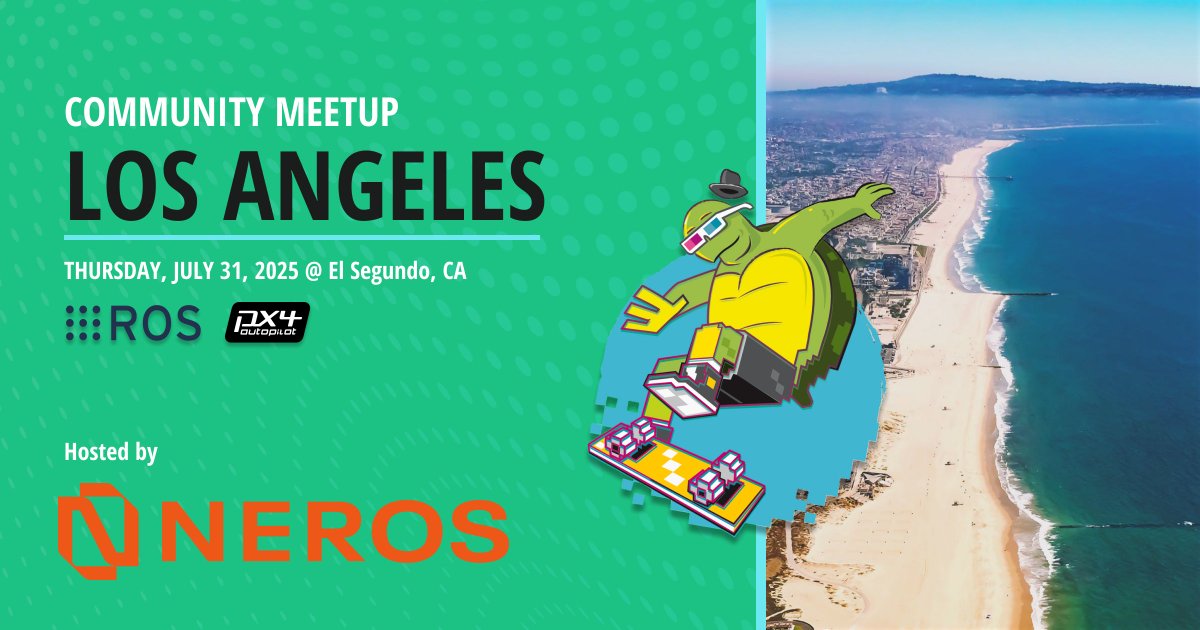 OpenRoboticsOrg's tweet image. The next two weeks are jam packed with ROS events!
Here are all the #ROS meetups and workshops happening in the next two weeks:
🤖 2025-07-24 ROS By-The-Bay July 2025 with @OrangewoodLabs and Ember Robotics
🔗 meetup.com/ros-by-the-bay…