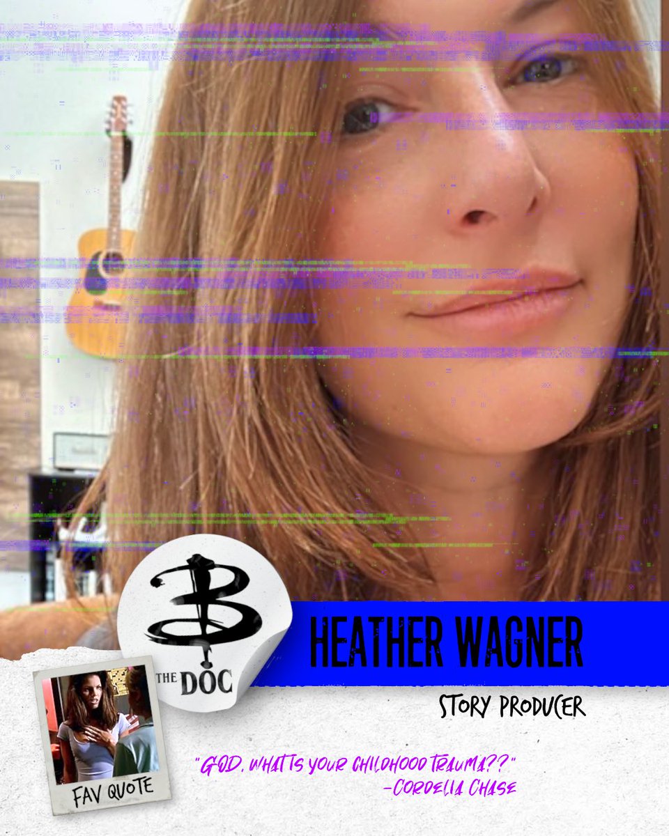 btvsdoc's tweet image. Did you think we were finished introducing our team? The Hellmouth as you know is always full of surprises. Join us in welcoming Heather Wagner. Heather is the story producer for the documentary. #buffythevampireslayer #btvsdoc