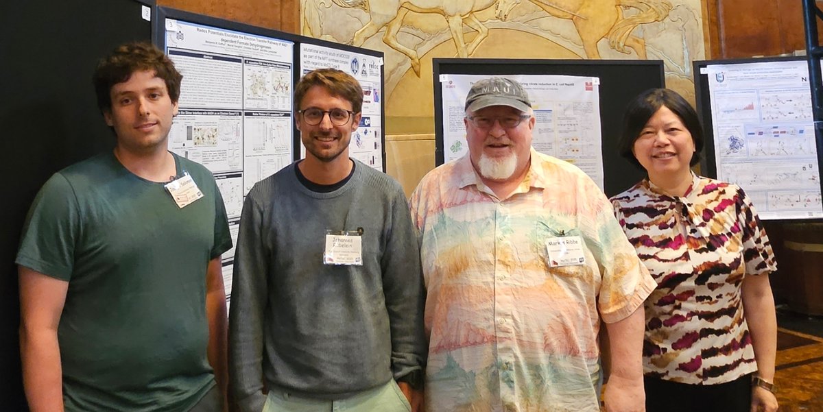 Johannes Rebelein (@rebeleinlab) on Twitter photo <a href="/HuRibbe/">Ribbe Hu Labs</a> Lab reunion at the Molybdenum Tungsten Enzyme Conference #MoTEC on the Queen Mary in Long Beach, CA. With great talks by Markus and Yilin. <a href="/HuRibbe/">Ribbe Hu Labs</a> Lab reunion at the Molybdenum Tungsten Enzyme Conference #MoTEC on the Queen Mary in Long Beach, CA. With great talks by Markus and Yilin.