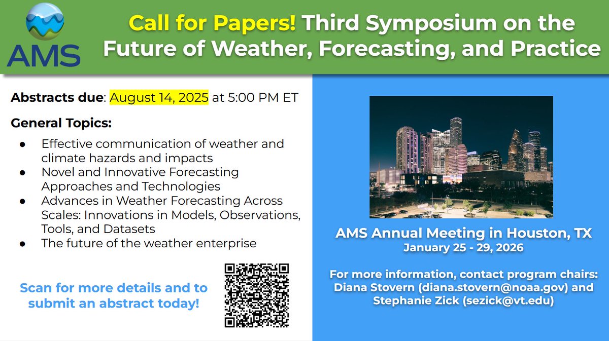 AMS Weather Analysis & Forecasting Committee tweet media