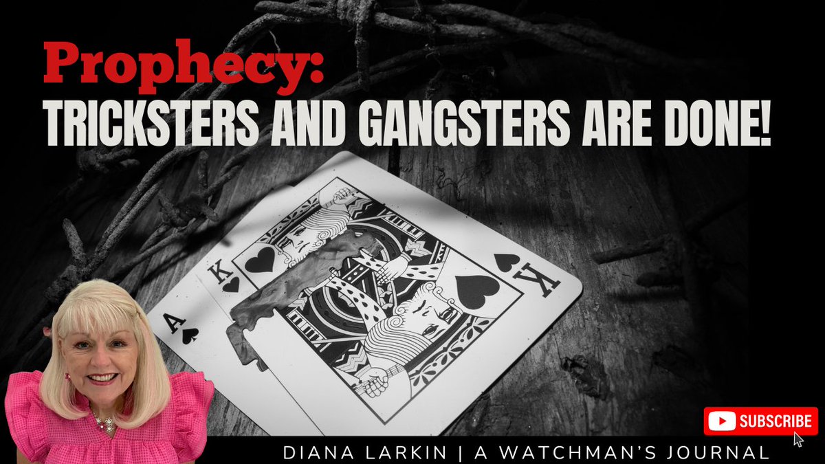 JournalDiana11's tweet image. NEW VIDEO! Prophecy: Tricksters and Gangsters are Done!
Watch on YouTube and Rumble!
youtu.be/EZYltkBeEpw
rumble.com/v6wg2hg-prophe…