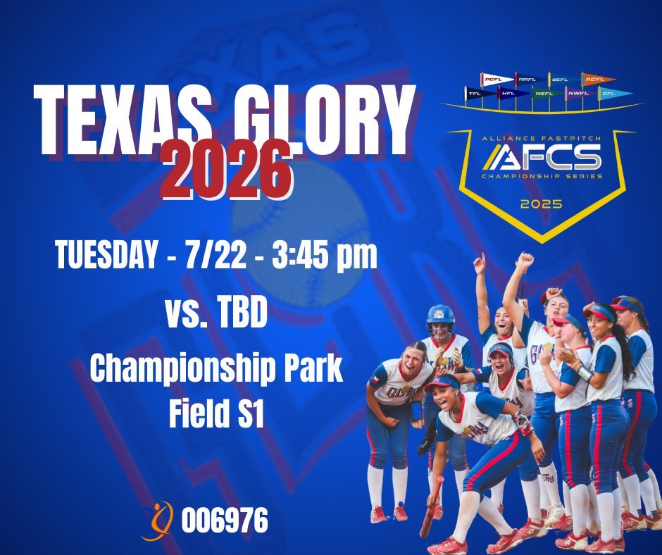 Nancy game at 3:45pm at Championship Park!! Field S1!!
<a href="/TexasGlory2026/">2026 Texas Glory</a> <a href="/toby_chism_nsr/">Toby Chism NSR</a>