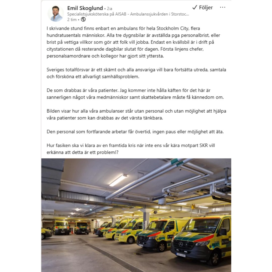 S har låtit sitt experiment gå för långt. Först kostade det skattebetalarna. Nu kostar det medarbetarna och ytterst patientsäkerheten. Det är inte värdigt Sveriges rikaste region. Det är dags för ytterst ansvariga för haveriet i Hadzialic att sluta ducka och börja ta ansvar.