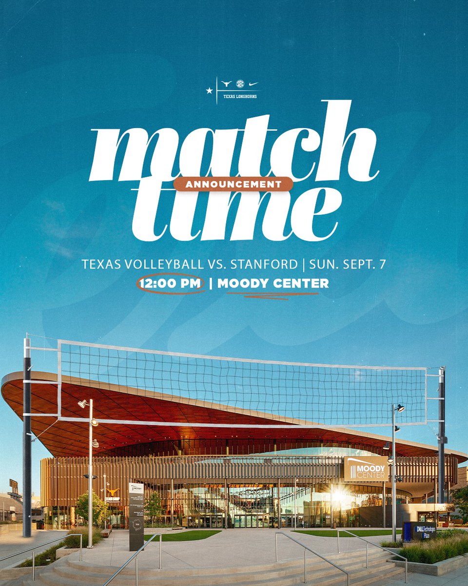 TexasVolleyball's tweet image. this just in... β°π€
#HookEm | @MoodyCenterATX
