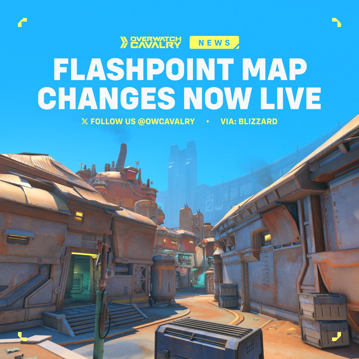 OWCavalry's tweet image. Flashpoint Map Changes Now Live in #Overwatch2 πΊοΈ
Based on player feedback, both New Junk City and Suravasa now feature clearer routes, stronger visual themes, better sightlines, and smarter rotations.