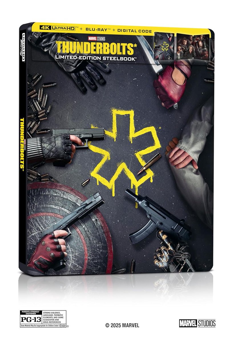 thehdroom's tweet image. Marvel's Thunderbolts* 4K UHD and Blu-ray is suddenly only a week away. Amazon pre-orders:
4K Steelbook: amzn.to/3H0LXJ3
4K Standard: amzn.to/4mbwNzO
Blu-ray: amzn.to/4lHSGH6 #ad