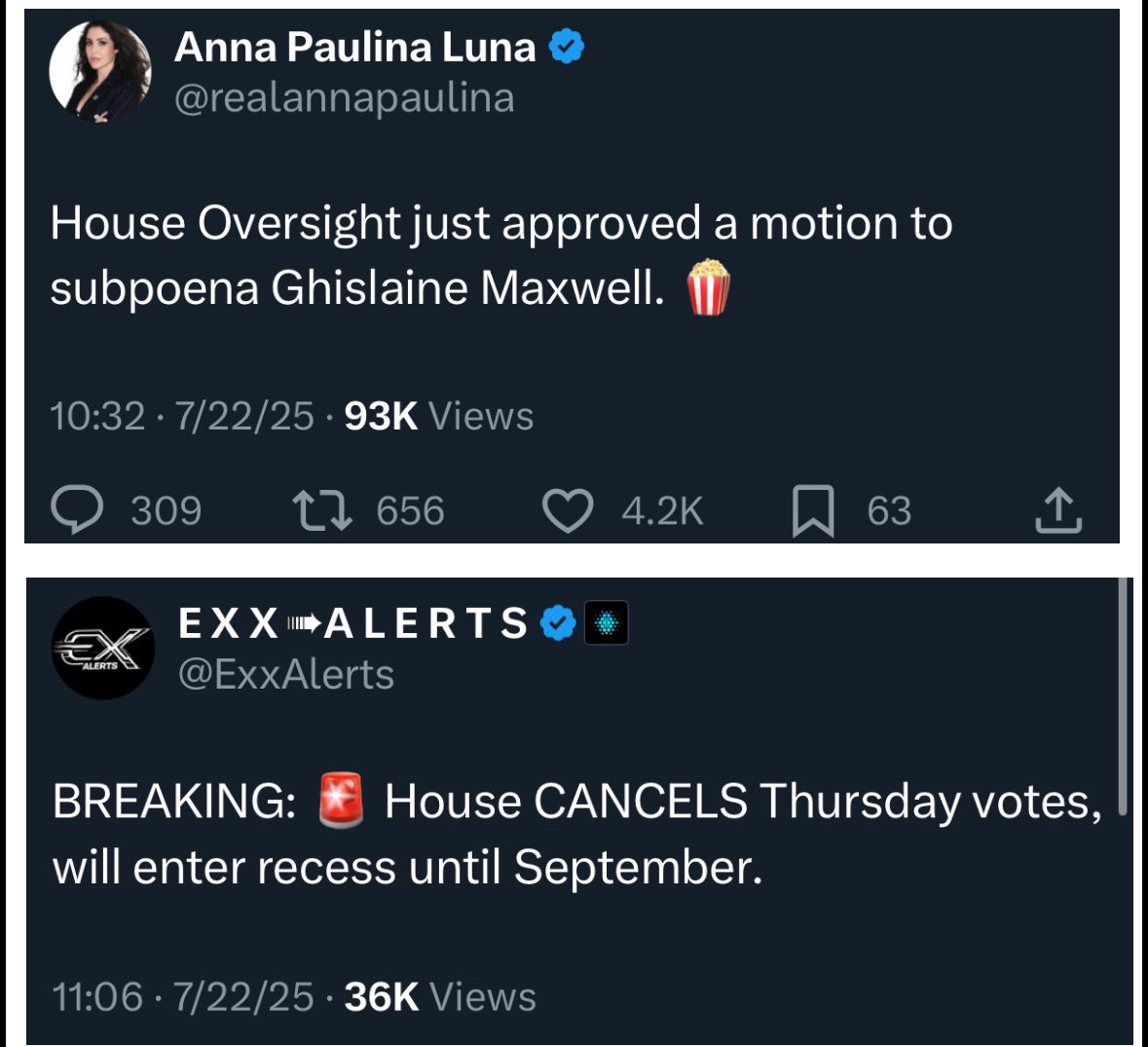 realjaypatriot's tweet image. Explain this to me. So they voted on the motion to subpoena Maxwell but they entered recess until SEPTEMBER?!
That’s like stopping mid way when you’re peeing!