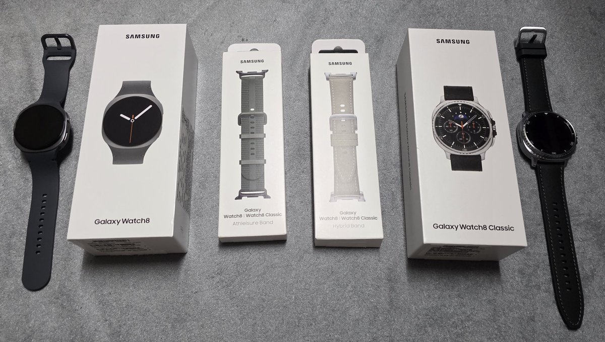 Sandeep Adap (@sandeepadap) on Twitter photo Inbox day feels ๐ฅ
New <a href="/Samsung/">Samsung Electronics</a> babies just landed:
๐ฆ Galaxy Watch8 Classic
๐ฆ Galaxy Watch8
๐ฆ Hybrid Band
๐ฆ Athleisure Band
Wrist game = upgraded ๐ฏ Inbox day feels ๐ฅ
New <a href="/Samsung/">Samsung Electronics</a> babies just landed:
๐ฆ Galaxy Watch8 Classic
๐ฆ Galaxy Watch8
๐ฆ Hybrid Band
๐ฆ Athleisure Band
Wrist game = upgraded ๐ฏ