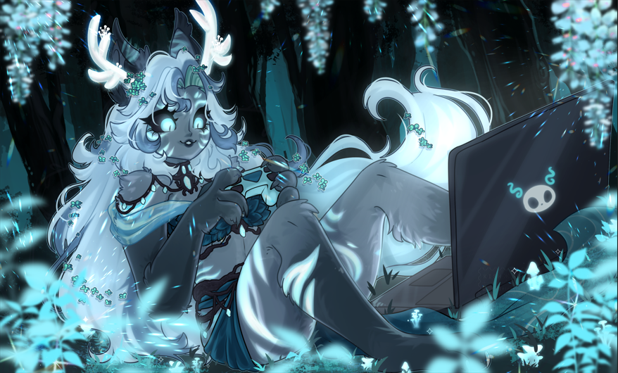 fanart for <a href="/Mossyfoxx/">🌿Mossyfox🌿🐺☄️Vtuber Affiliate</a>