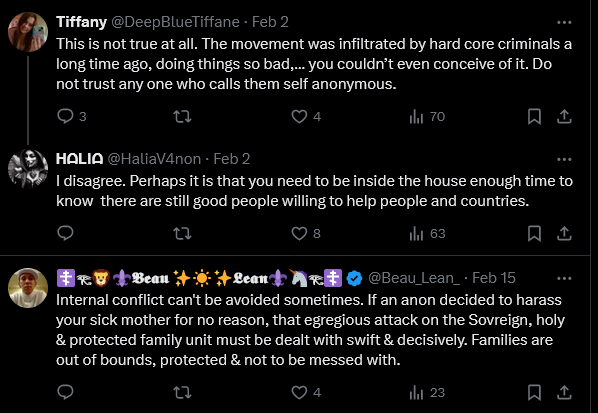 .Public Safety #Tip 

It seems more people speak about the #crimes some members of #Anonymous have committed.

A lady wrote that "the group was infiltrated by hard core #criminals” and the man states that an #Anon harassed his sick mother.

#MelodyBlues #Moxi3 #0utlaw #Porras