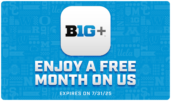 BigTenPlus's tweet image. What's better than B1G+? π€ Free B1G+!
Claim your free month π bit.ly/monthonus