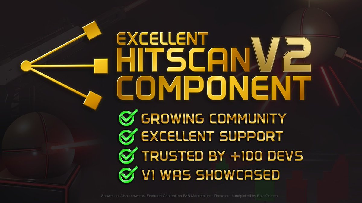HarderUnreal's tweet photo. Creating a Shooter game in Unreal Engine 5?

Grab the Excellent Hitscan Component now. 
First time 70%. Add it to your Library today.

#UnrealEngine5 #FAB #UE5 https://t.co/libKThk8PX