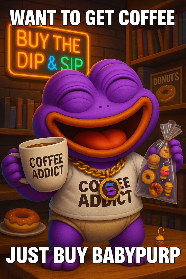 🌞💜 GOOD AFTERNOON, BABYPURPE FAM – TUESDAY HEAT IS BUILDING! 💜🌞

👶📈 While others nap, the real ones are stacking.
$BabyPurpe is holding strong, the floor is solid, and the next pump could pop off any moment.
💸 You’re still early.
🧠 You still have time.
🚀 But once it
