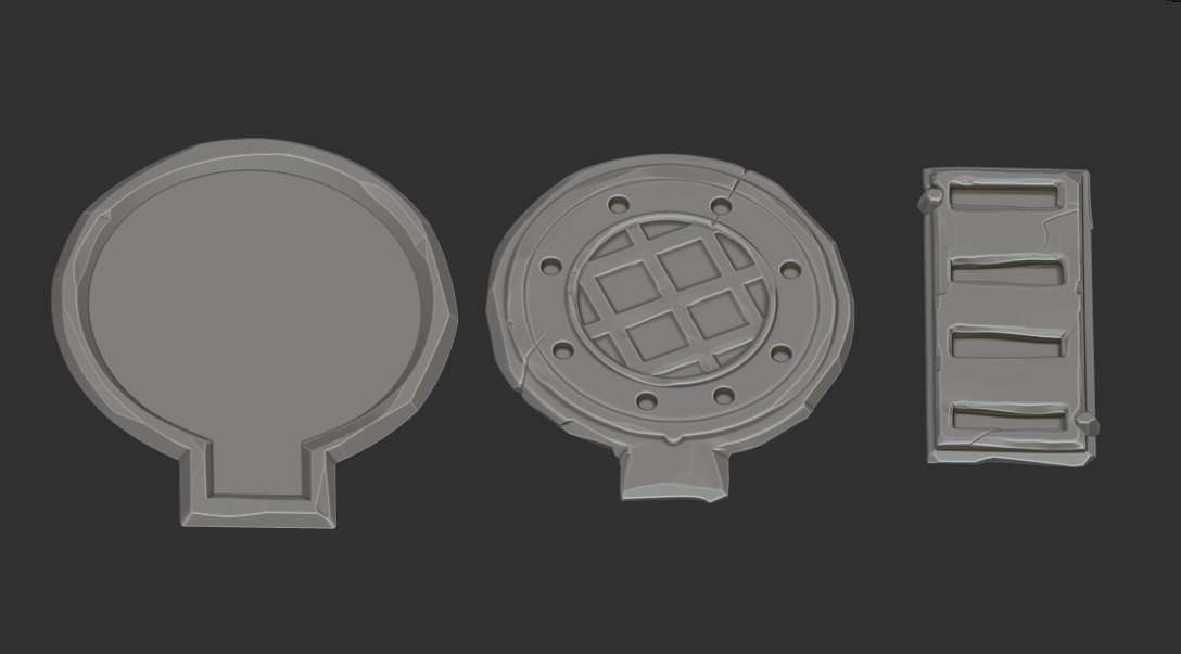 elJosby's tweet image. The next thing I plan to add with these metallic textures are small pipes to dress the space on the walls. I think this level of detail will be enough, since they’re very flat elements and I’ll be able to add them through textures 🤪🤪