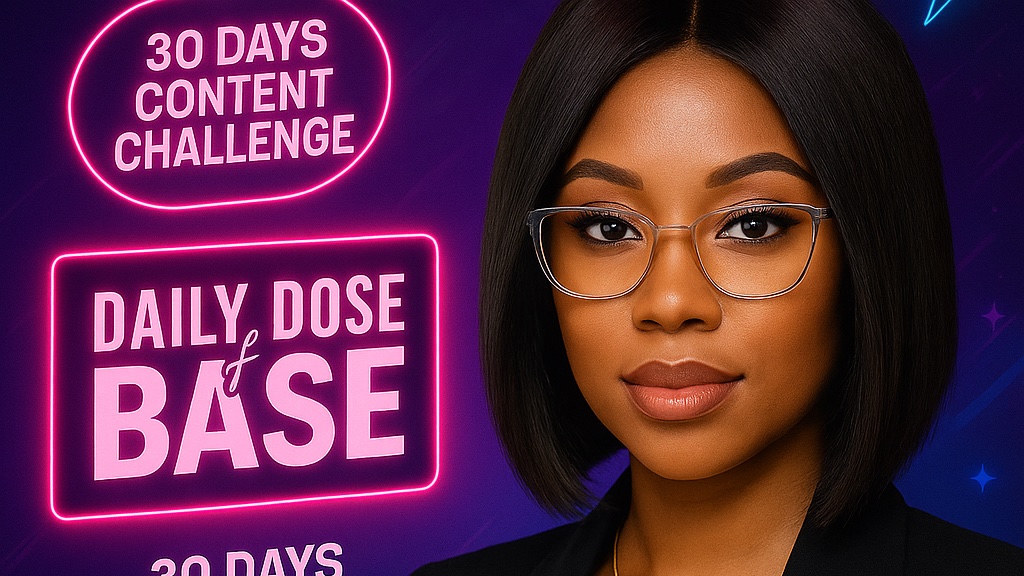 HassyEssence's tweet photo. Day 28 — #dailydoseofbase
If I were to stop now, it wouldn't make sense, because winners never quit.
My family @EverybNeedsBase has been my source of inspiration.
Build on @base, and you'll never regret it. @jessepollak @kokocodes @kingmessang_ @BobbiAndrea_ZM #yapchallenge https://t.co/BYw5tAPkQb