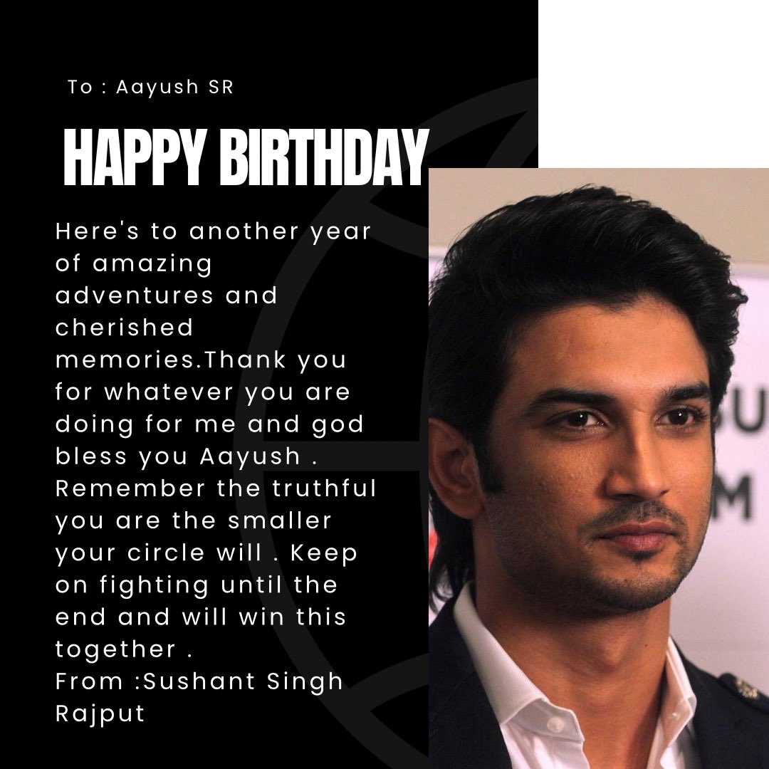 Sushant A Class Act
Honestly before starting this thread , I am so confused I don’t know how should I describe this incredible gentleman whose birthday it is today . Well let me start by saying this Wishing you a very happy birthday to the most precious man  I know and I will
