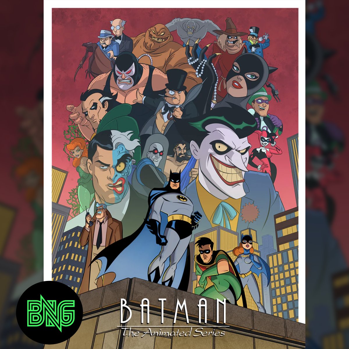 BatmanNotes's tweet image. New Batman: The Animated Series Fine Art Giclees by artist @michaelmcgee15 available tomorrow at noon EST (July 23rd) from @BottleneckNYC. Check thread 🧵 for variants!