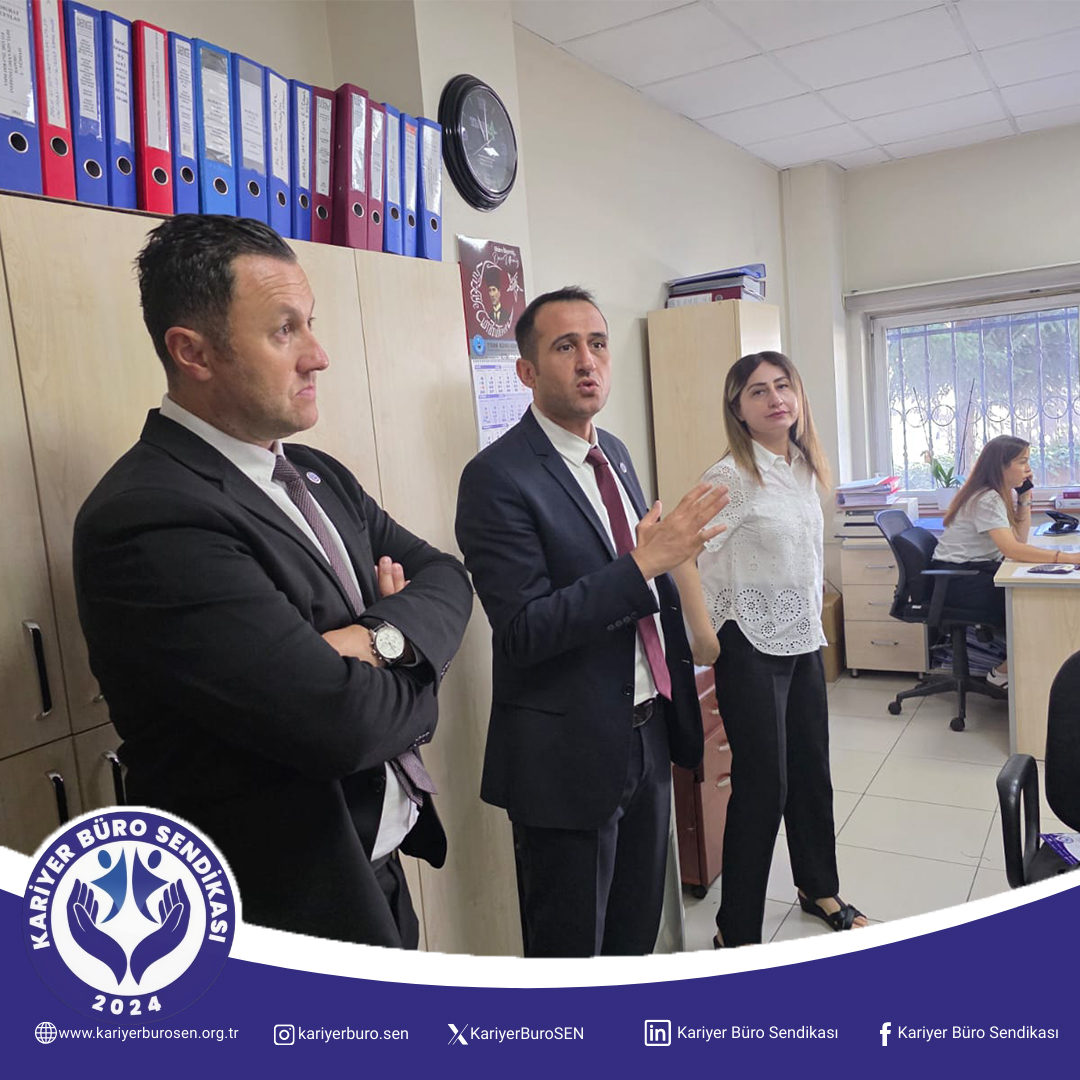 Kariyer Büro Sendikası Yönetim Kurulu tarafından gerçekleştirilen Bolu ili ziyaret programı kapsamında, Bolu Defterdarı Sayın Alper AKKAYA makamında ziyaret edilmiş ve personel taleplerine ilişkin kapsamlı bir değerlendirme yapılmıştır.

Aynı program çerçevesinde Bolu Vergi