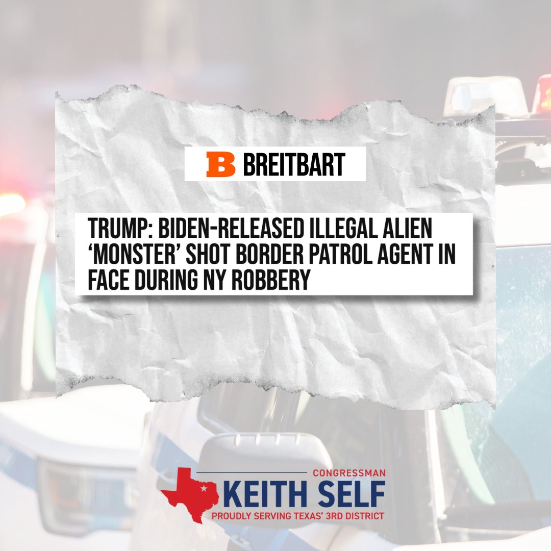 RepKeithSelf's tweet image. The Biden administration let countless violent, dangerous illegal aliens into our country, endangering the lives of every American.
We have to make our country safe again. That begins with mass deportations.
Illegal aliens have no place in our great nation.
